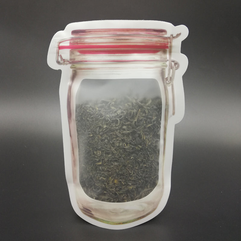 1074 Reusable Airtight Seal Plastic Food Storage Mason Jar Zipper (500ml) 1074 Reusable Airtight Seal Plastic Food Storage Mason Jar Zipper (500ml)